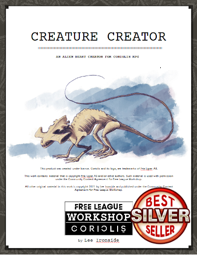 Creature Creator An Alien Beast Creator For Coriolis Free League