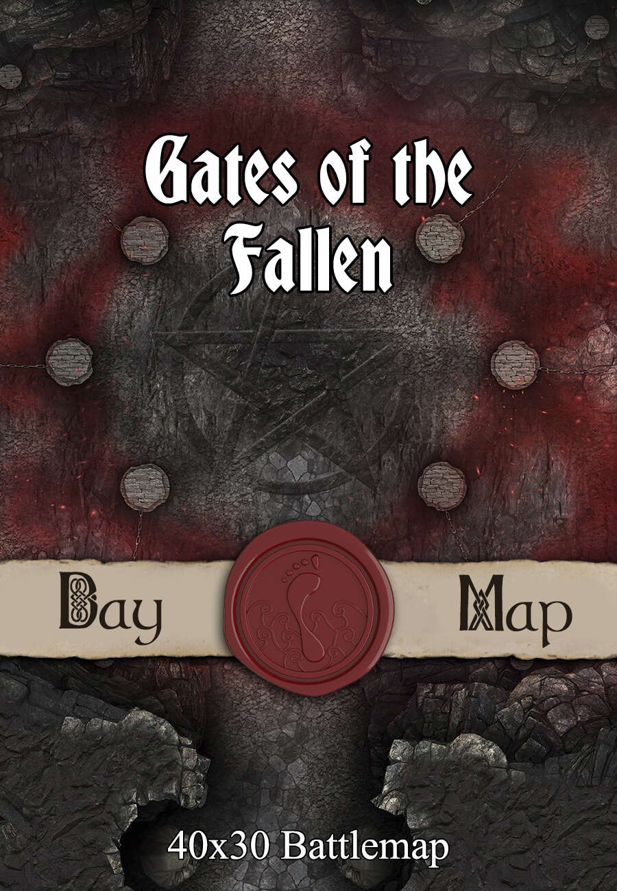 X Battlemap Gates Of The Fallen Seafoot Games Ruins Magical