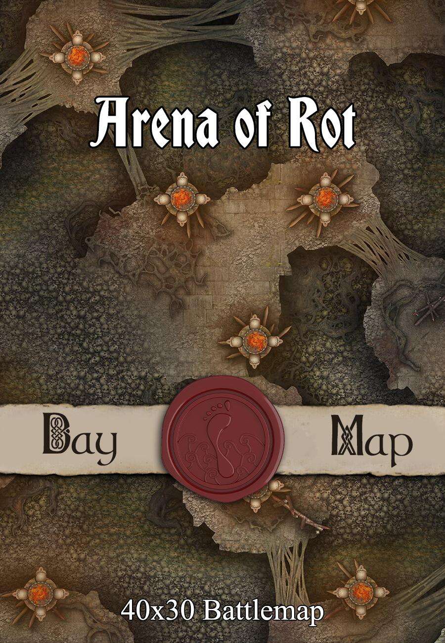 X Battlemap Arena Of Rot Seafoot Games Dungeons