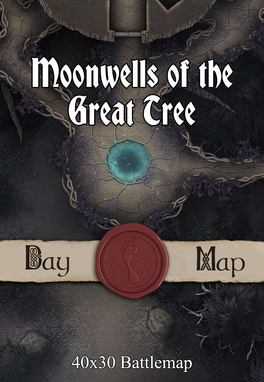 X Battlemap Moonwells Of The Great Tree Seafoot Games Magical