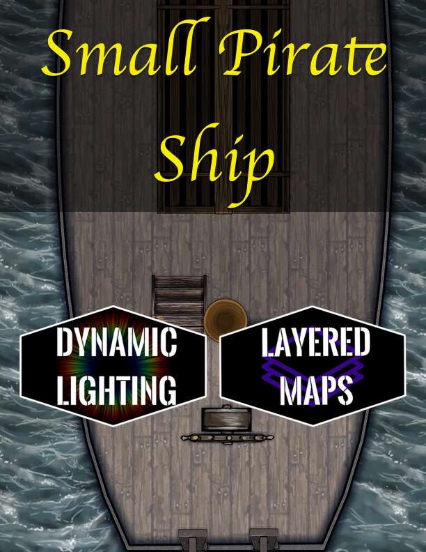 Fantasy Small Pirate Ship Dynamic Lighting Mmpapps Fantasy Maps