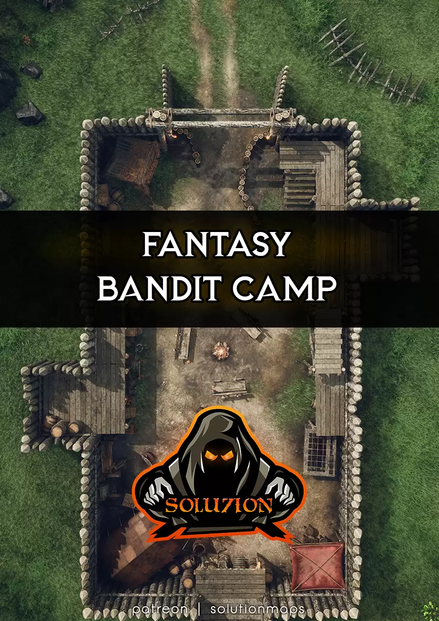 Bandit Camp Hd P Animated Fantasy Battle Map Solutionmaps