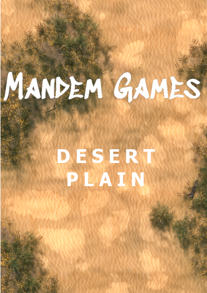 Desert Plain Printable Battle Maps In Daylight And Moonlight Mandem