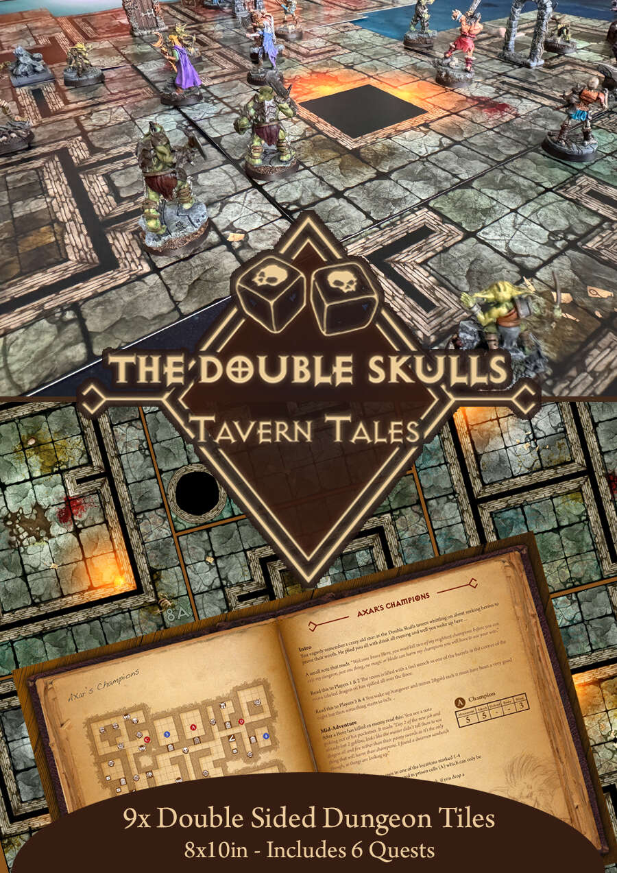 The Double Skulls Tavern Tales Book Beautiful Dungeon Tiles