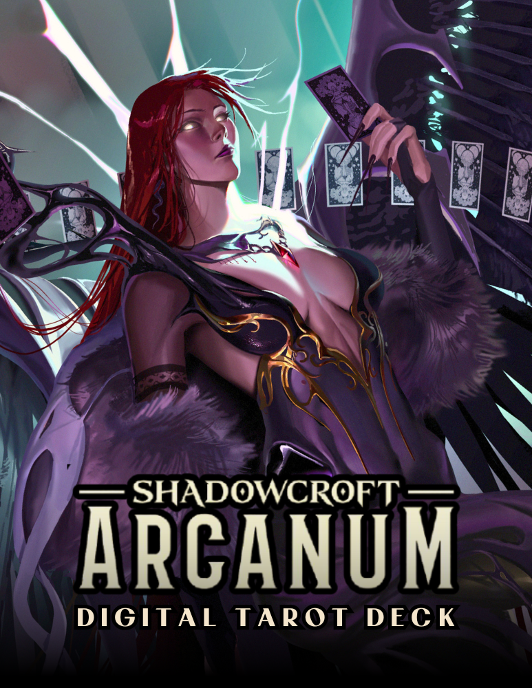 Shadowcroft Arcanum Digital Tarot Deck Guide Book Quasireal House