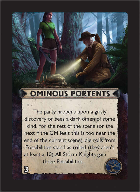 Torg Eternity Orrorsh Cosm Card Ominous Portents Ulisses Spiele