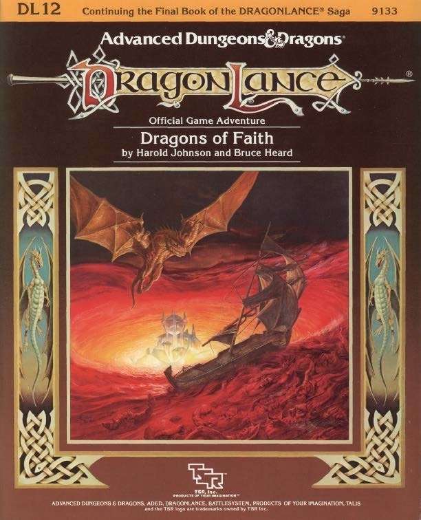 DL12 Dragons Of Faith 1e Wizards Of The Coast Dragonlance AD D