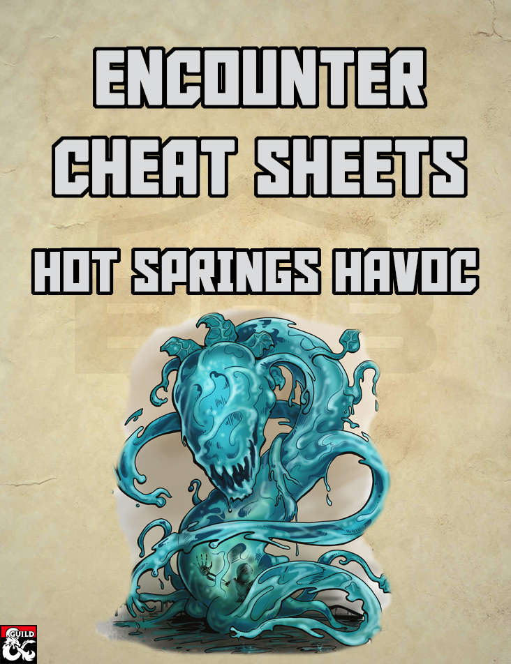 Hot Springs Havoc An Encounter Cheat Sheet Dungeon Masters Guild