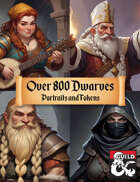 Dwarf NPC Portraits and Tokens - Huge Collection of 800+ Dwarves