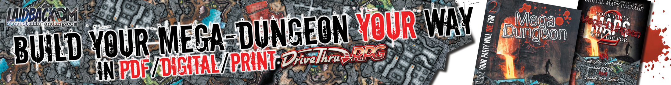 Maps Your Party Will Die For 2: Mega-Dungeon Bundle [BUNDLE]