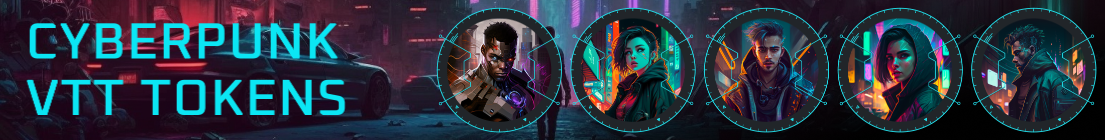 Cyberpunk VTT Tokens [BUNDLE]