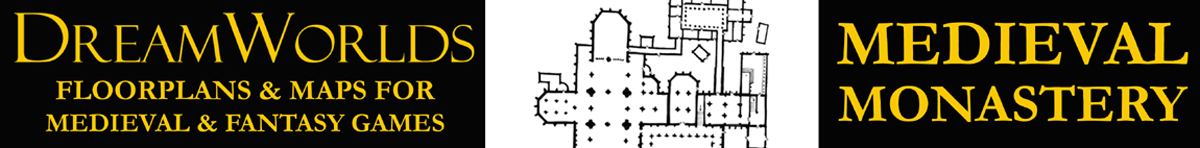 Medieval Monastery - Fantasy Floorplans