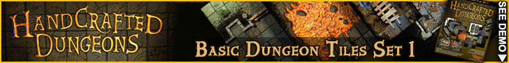 Handcrafted Dungeons:: Basic Dungeon Tiles set 1