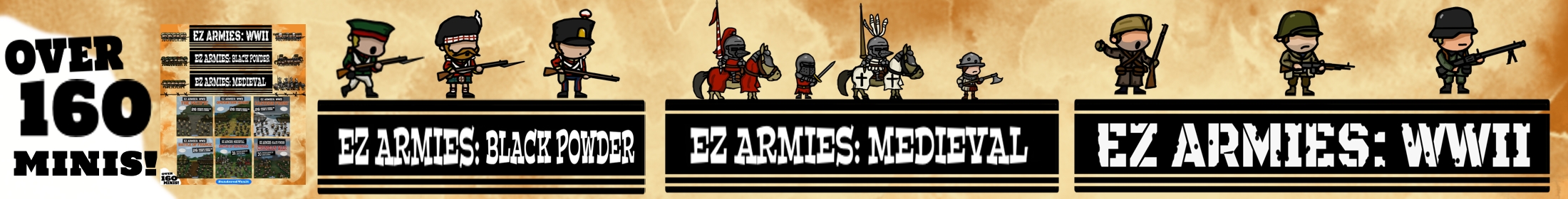 EZ Armies: Battlefields Bundle - 160+ Miniatures  [BUNDLE]