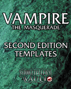 Vampire the Masquerade 2nd Edition Templates