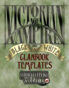 Victorian Age Vampire B&W Clanbook Templates