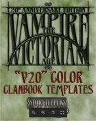 Vampire: The Victorian Age Color Clanbook Templates (InDesign)