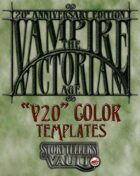 Vampire: The Victorian Age Color Templates (InDesign)