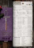VAMPIRE: THE DARK AGES Character Sheets [1st Edition]