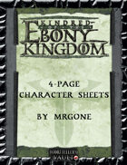 MrGone's Kindred of the Ebony Kingdom 4-Page Character Sheets