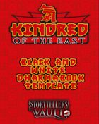 Kindred of the East Dharmabook Black & White Templates