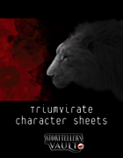 Triumvirate Character Sheets for The Darkest Timeline