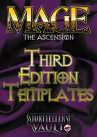 Mage: The Ascension 3rd Edition Templates