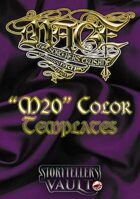 Mage: The Sorcerers Crusade Color Templates