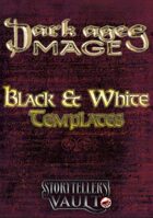 Dark Ages: Mage Black & White Templates
