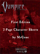 MrGone's Vampire the Requiem First Edition 2-Page Character Sheets