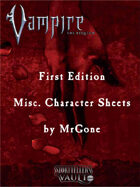MrGone's Vampire the Requiem First Edition Misc. Character Sheets