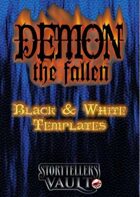 Demon: The Fallen Black & White Templates