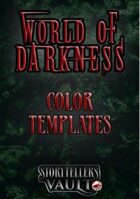 World of Darkness Color Templates