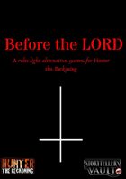 Before the LORD
