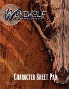 Werewolf: The Forsaken Character Sheet Pad