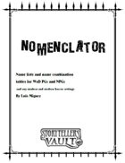 Nomenclator - v. English
