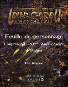 Feuille de personnage Loup-Garou l'Apocalypse W20