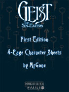 MrGone's Gesit the Sin-Eaters First Edition 4-Page Character Sheets
