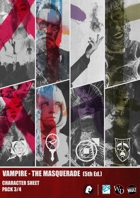 VtM Clans Character Sheets V2 [5th Edition] PACK 3/4