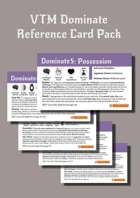 VTM: Revised MET Dominate Reference Card Pack