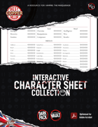 VtM Coterie Sheets [5th Edition] MODEL B/C - White Wolf