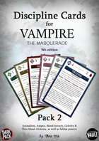 Discipline Cards for V5 - Pack 2