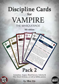 White Wolf provide new Vampire 5e character sheets and errata
