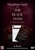 Discipline Cards for The Black Hand