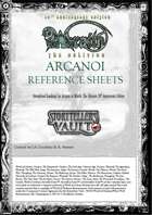 Arcanoi Reference Sheets