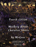 MrGone's Werewolf The Apocalypse Fourth Edition Mockery Breed Character Sheets