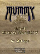 MrGone's Mummy the Curse Second Edition 1-Page Character Sheets