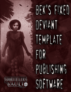 FIXED Deviant: the Renegades Templates (For Publishing Software)