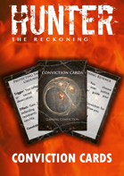 Hunter: The Reckoning - Conviction Cards