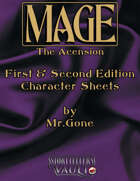 MrGone's Mage The Ascension First and Second Edition Character Sheets